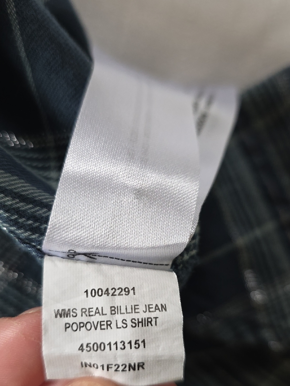 Ariat Teal Real Billie Jean Popover Longsleeve Size 2x - Picture 7 of 8